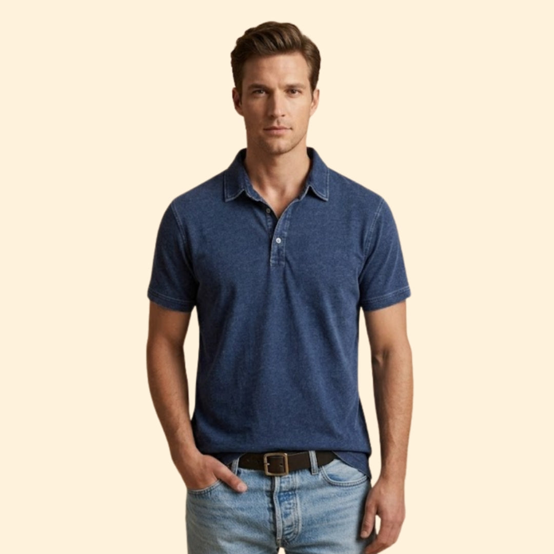 Men’s Polo Shirt with Button Placket