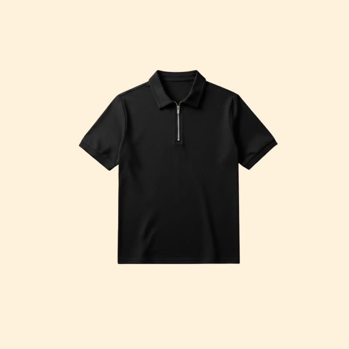 Men’s Polo Shirt with Zipper Closure