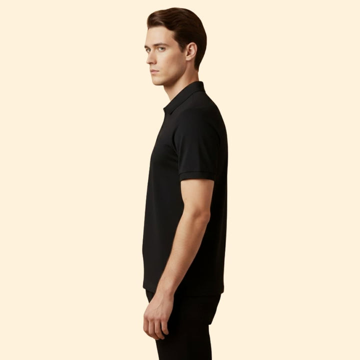 Men’s Polo Shirt with Zipper Closure