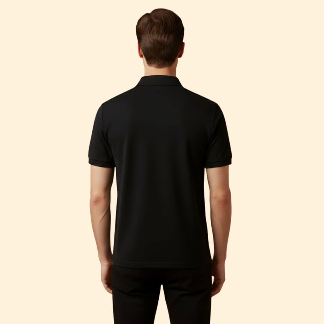 Men’s Polo Shirt with Zipper Closure
