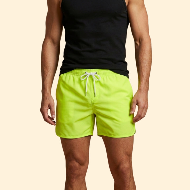Men’s Poolwear Swim Shorts with Elastic Waistband