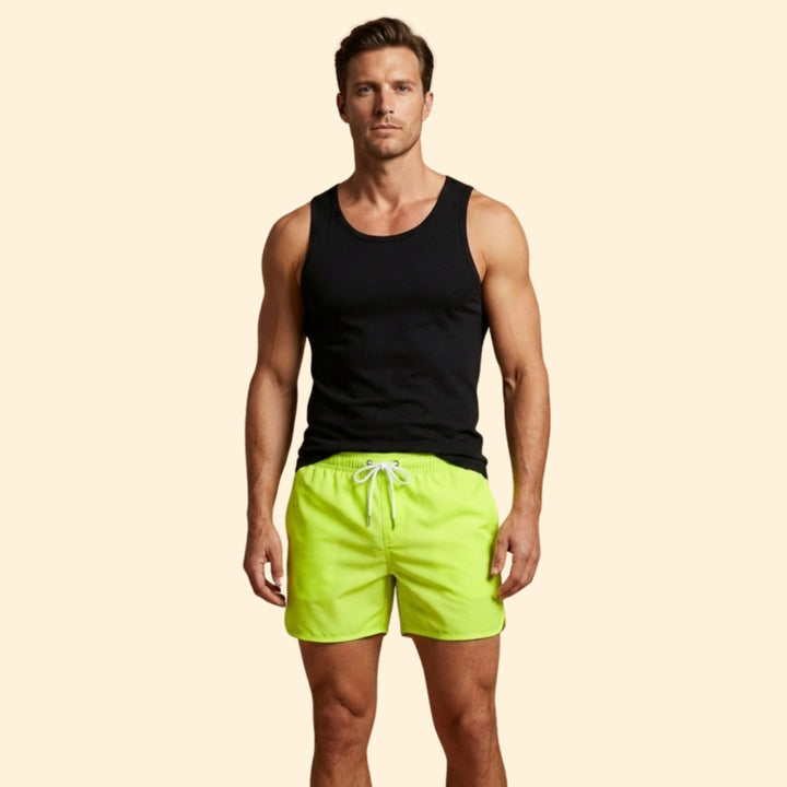 Men’s Poolwear Swim Shorts with Elastic Waistband