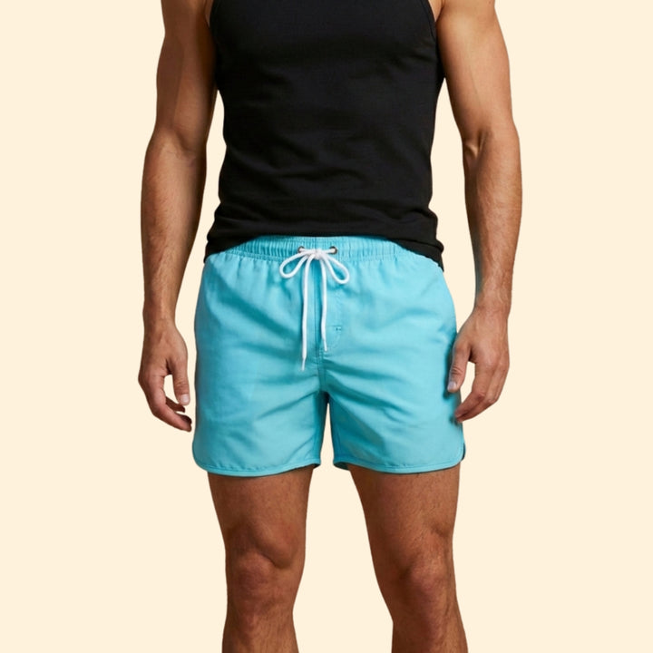 Men’s Poolwear Swim Shorts with Elastic Waistband