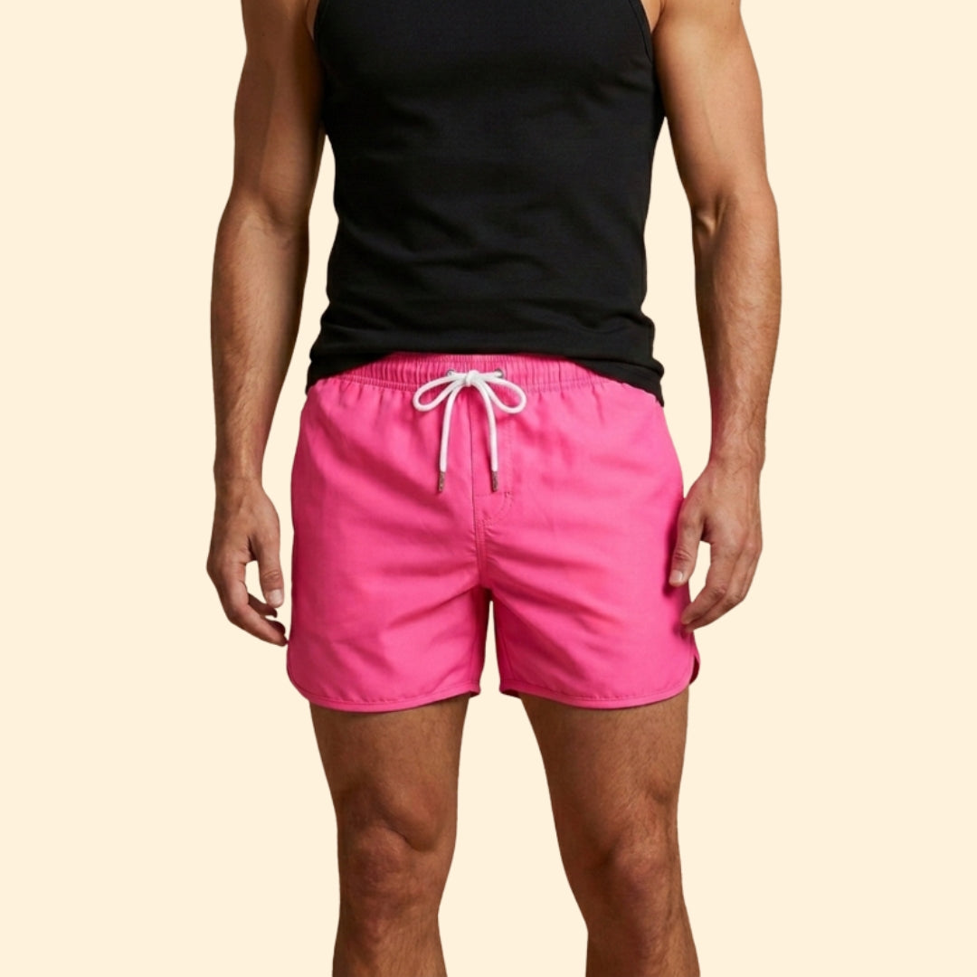 Men’s Poolwear Swim Shorts with Elastic Waistband