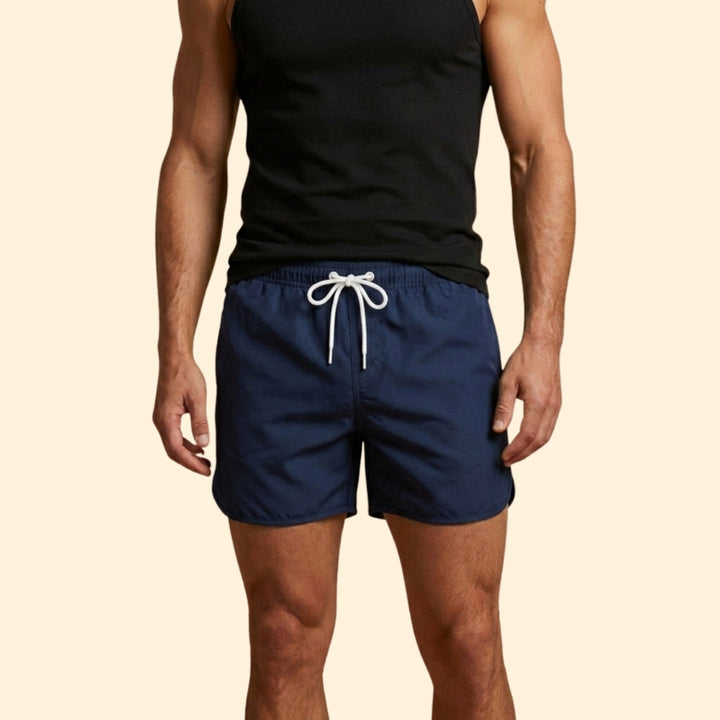 Men’s Poolwear Swim Shorts with Elastic Waistband