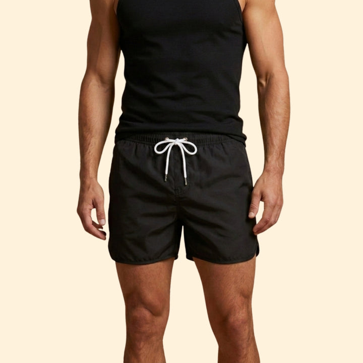 Men’s Poolwear Swim Shorts with Elastic Waistband