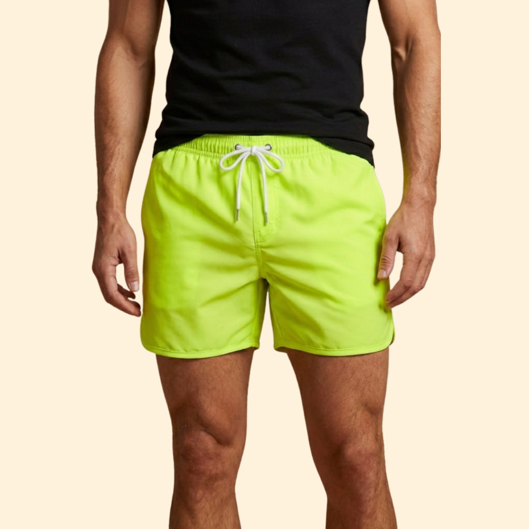 Men’s Poolwear Swim Shorts with Elastic Waistband