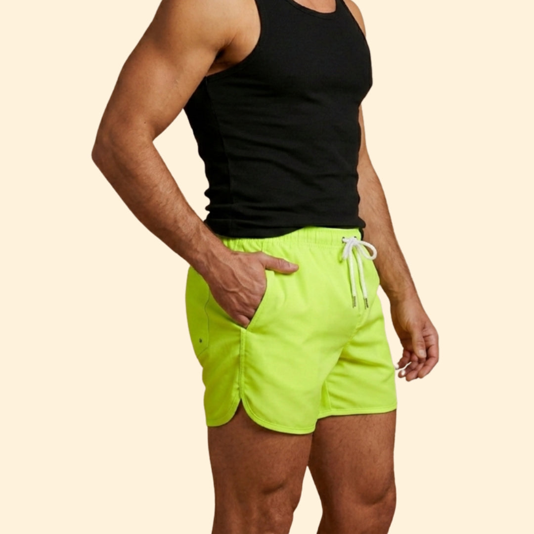 Men’s Poolwear Swim Shorts with Elastic Waistband