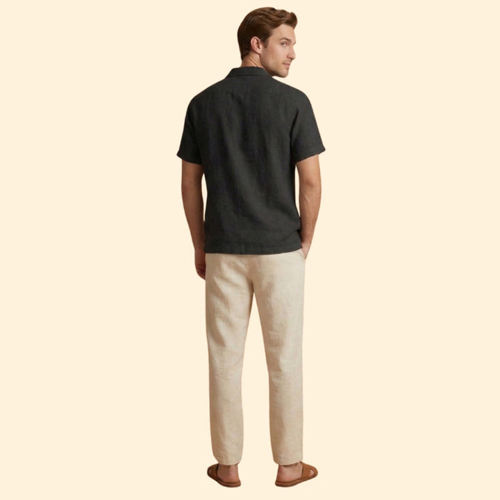 Men’s Pyjama Set with Button-Up Shirt