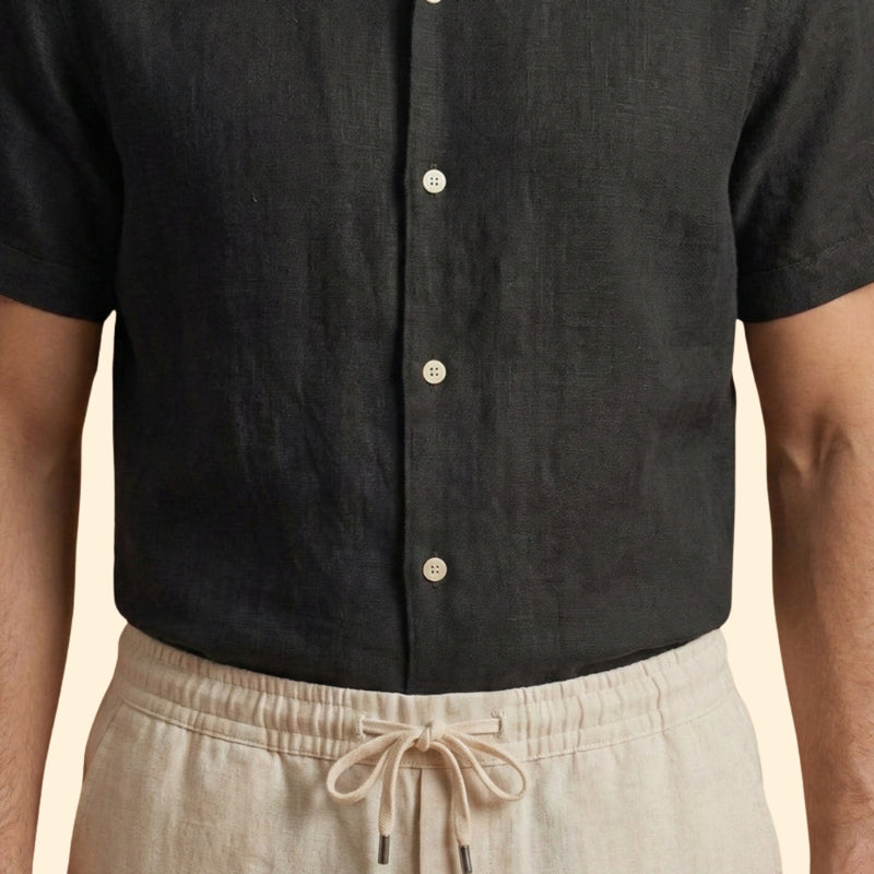 Men’s Pyjama Set with Button-Up Shirt
