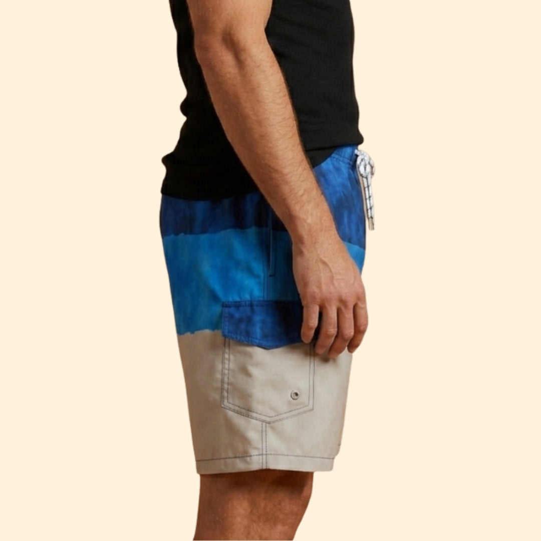 Men’s Quick-Drying Swim Shorts with Drawstring