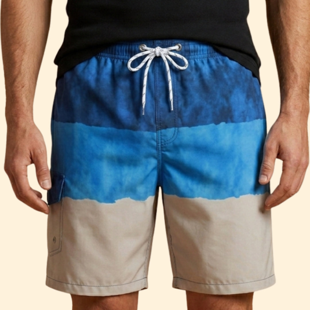 Men’s Quick-Drying Swim Shorts with Drawstring