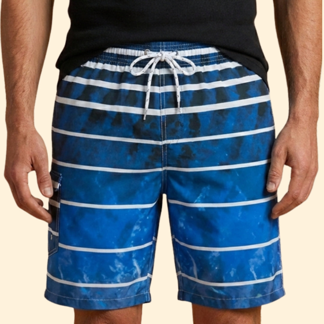Men’s Quick-Drying Swim Shorts with Drawstring