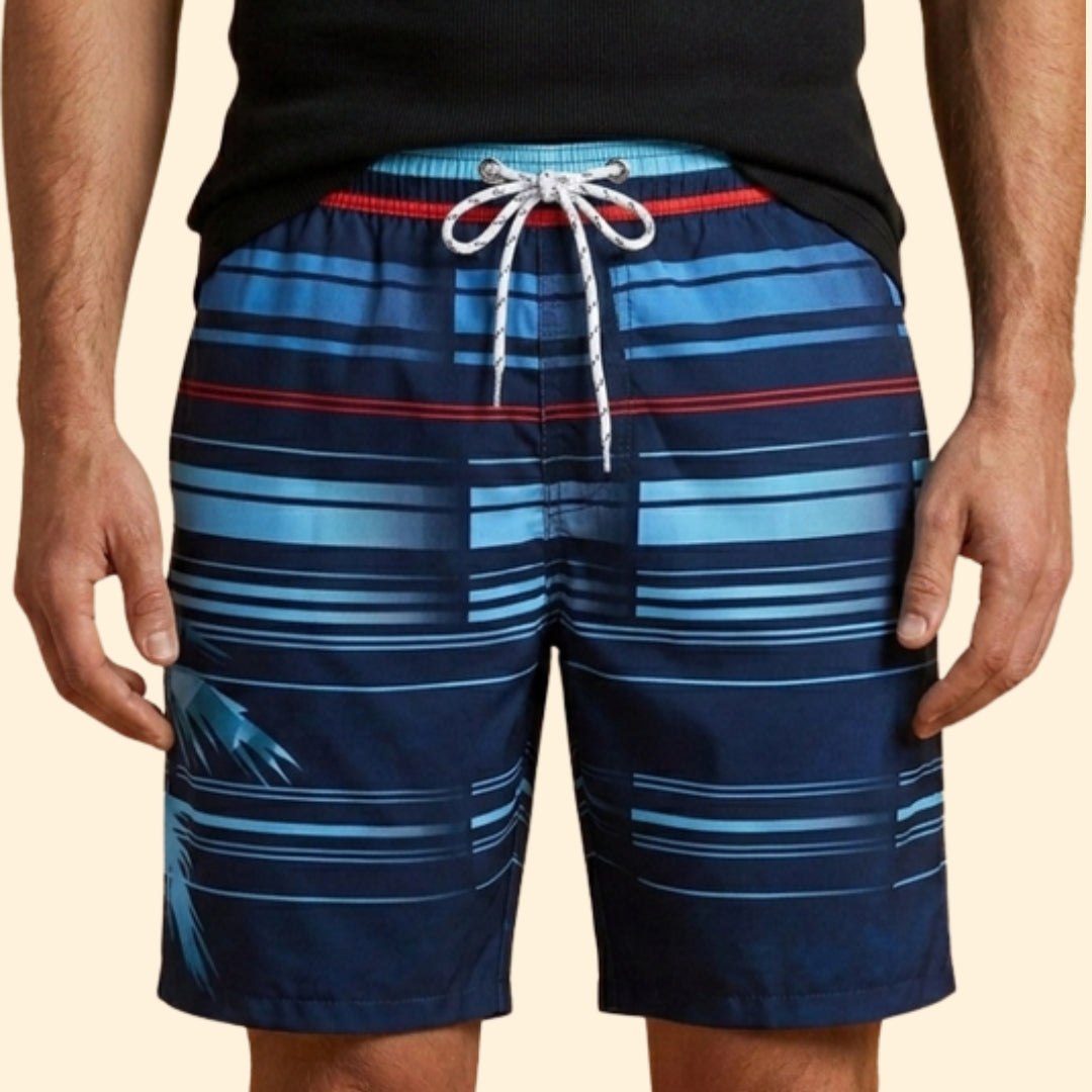 Men’s Quick-Drying Swim Shorts with Drawstring