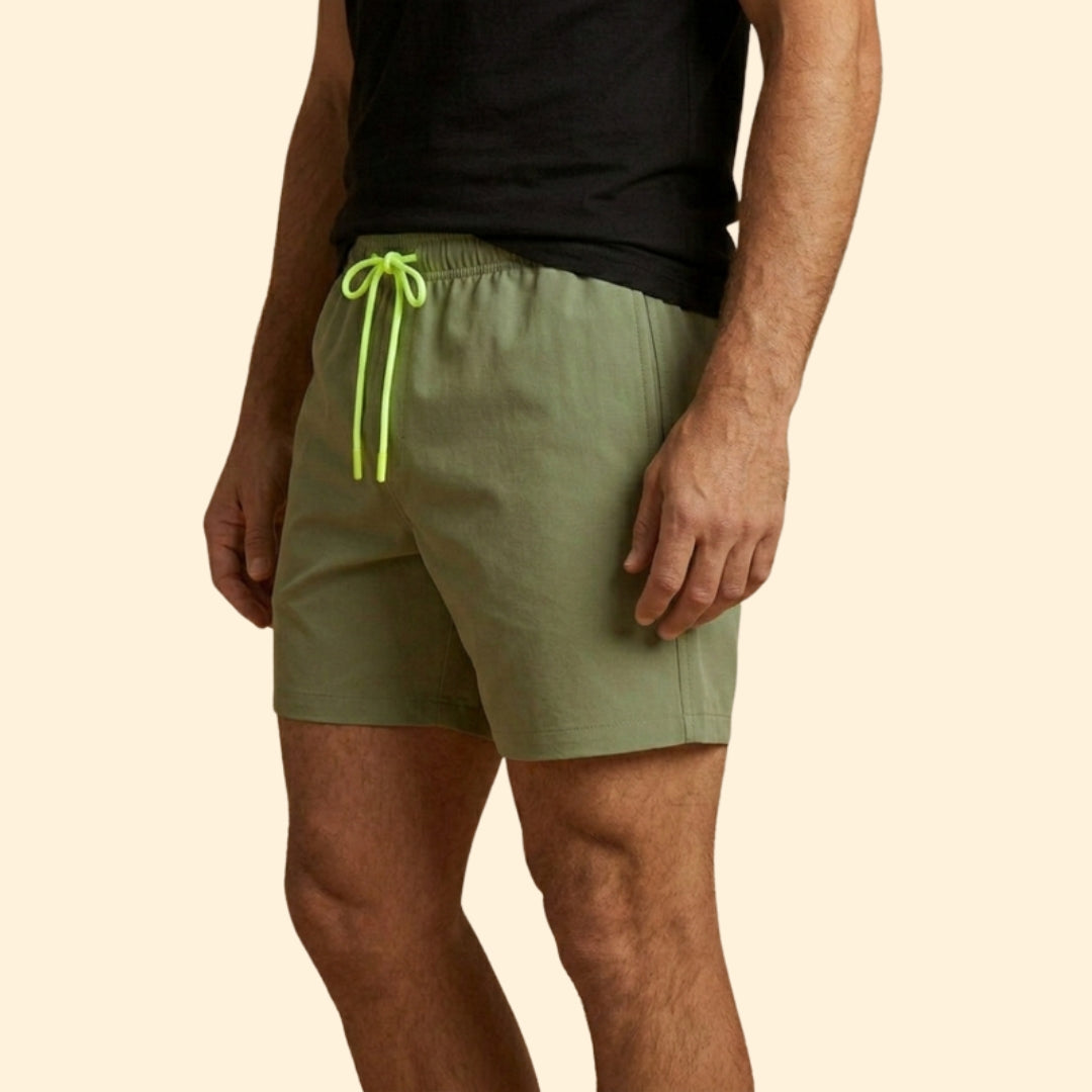 Men’s Quick-Drying Swim Shorts with Drawstring