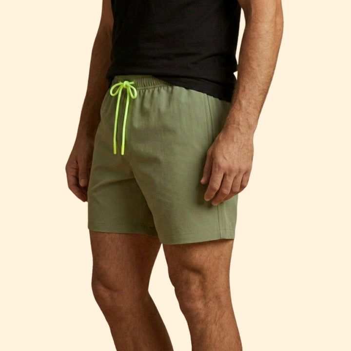 Men’s Quick-Drying Swim Shorts with Drawstring