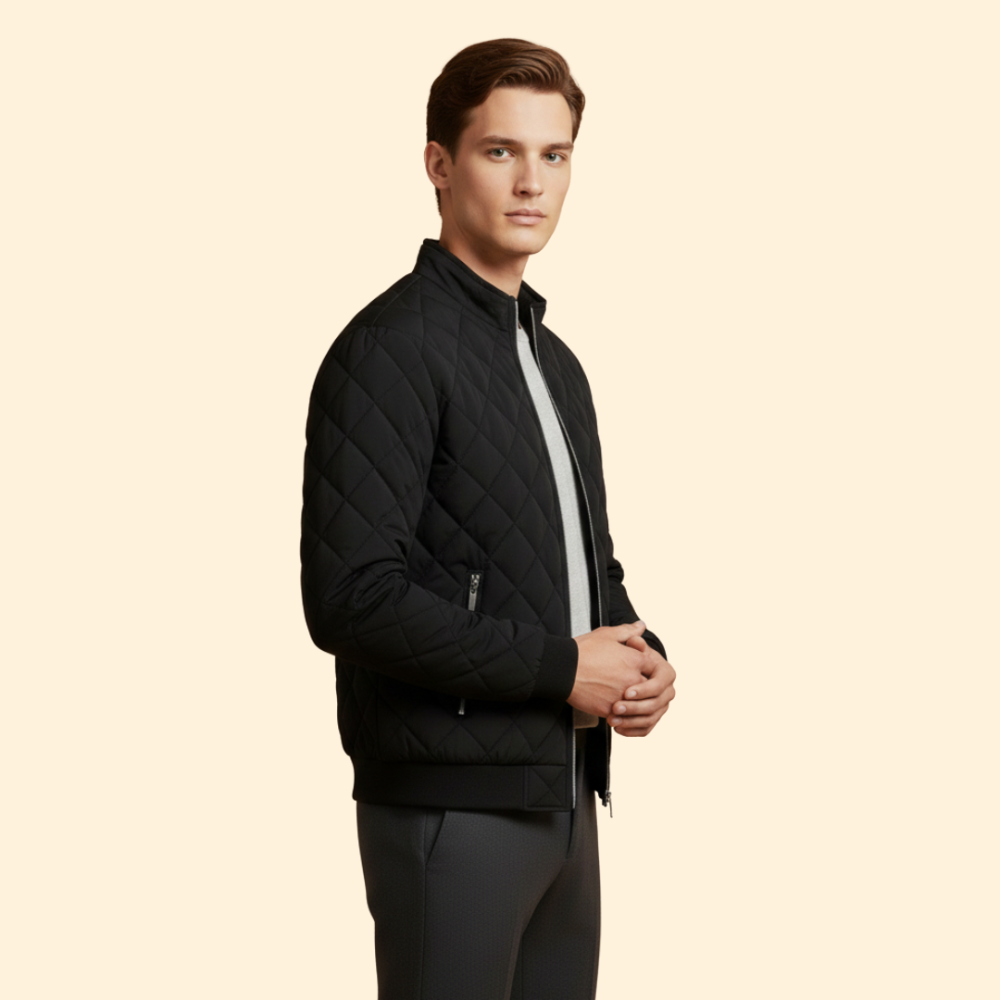 Men’s Quilted Bomber Jacket