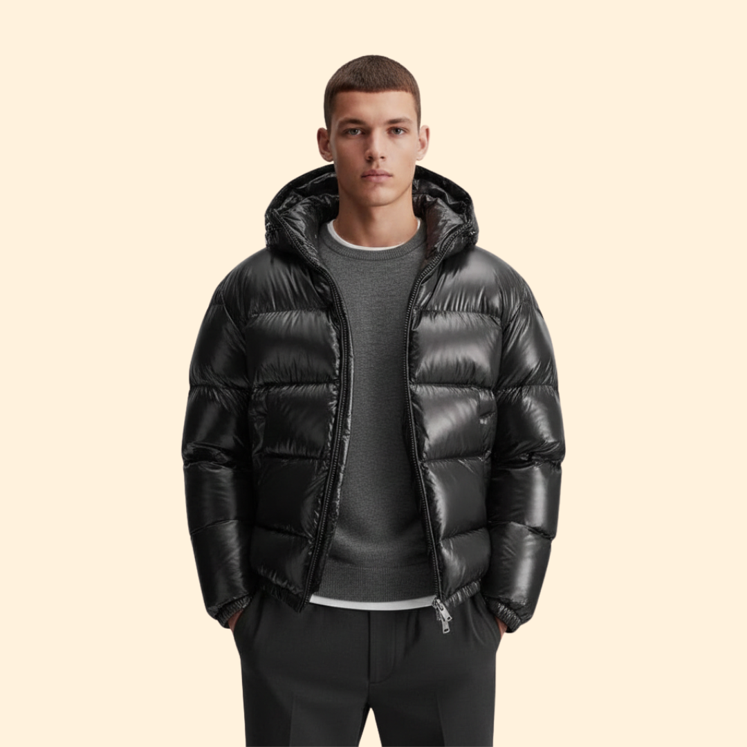 Men’s Quilted Jacket with Hood