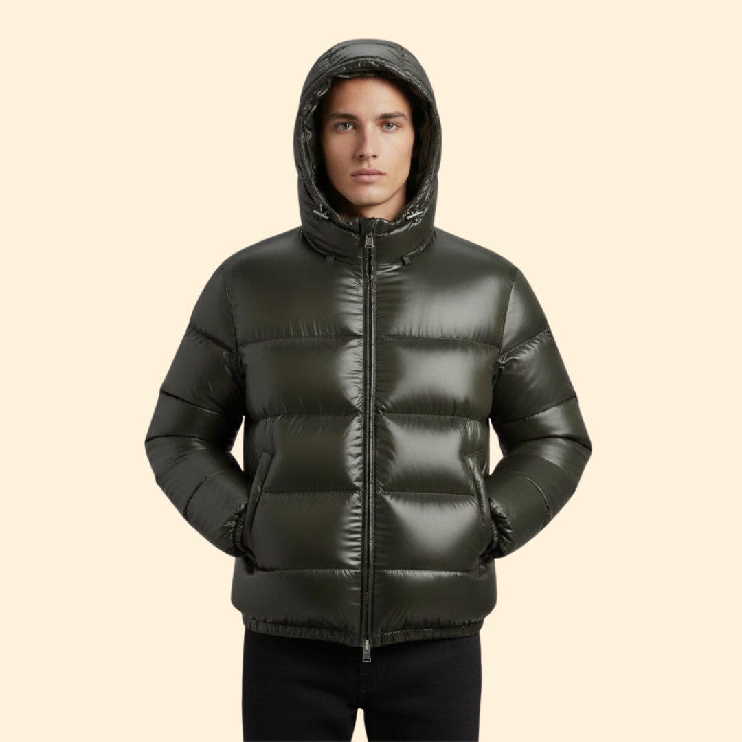 Men’s Quilted Jacket with Hood