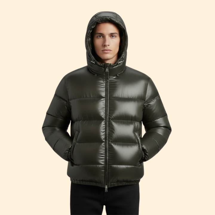 Men’s Quilted Jacket with Hood