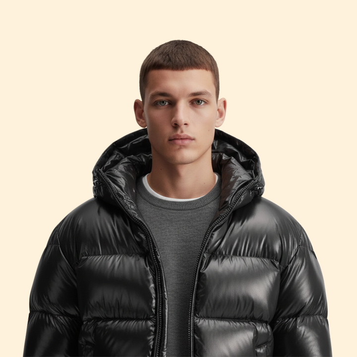 Men’s Quilted Jacket with Hood