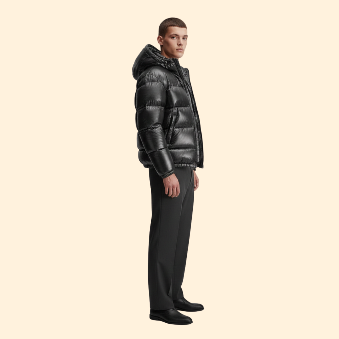 Men’s Quilted Jacket with Hood