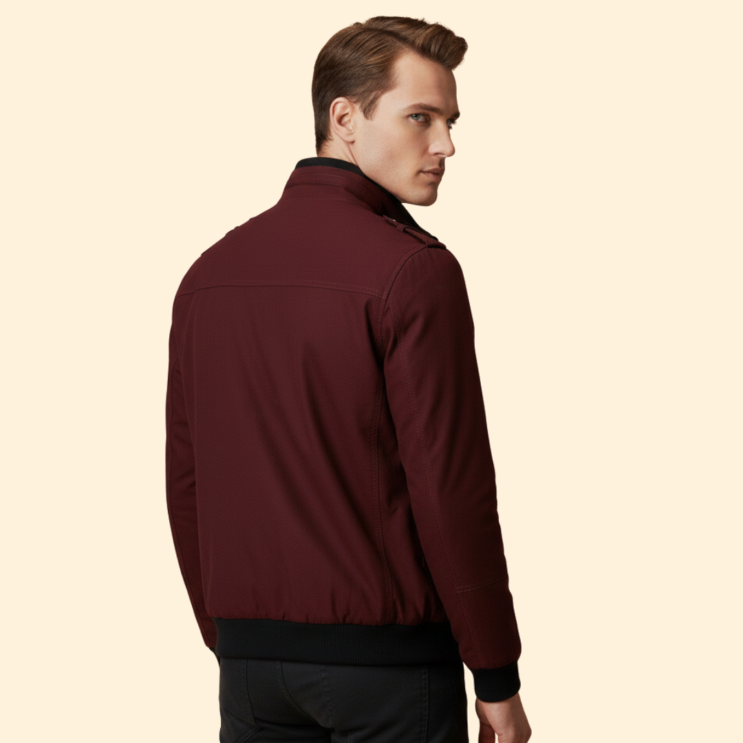 Men’s Bomber Jacket with Chest Pockets