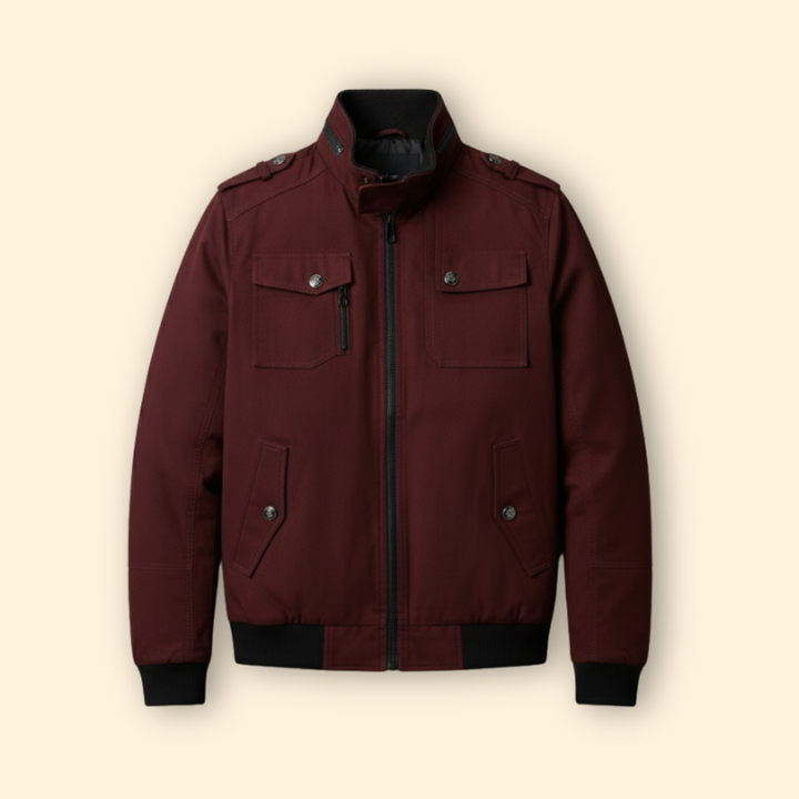 Men’s Bomber Jacket with Chest Pockets