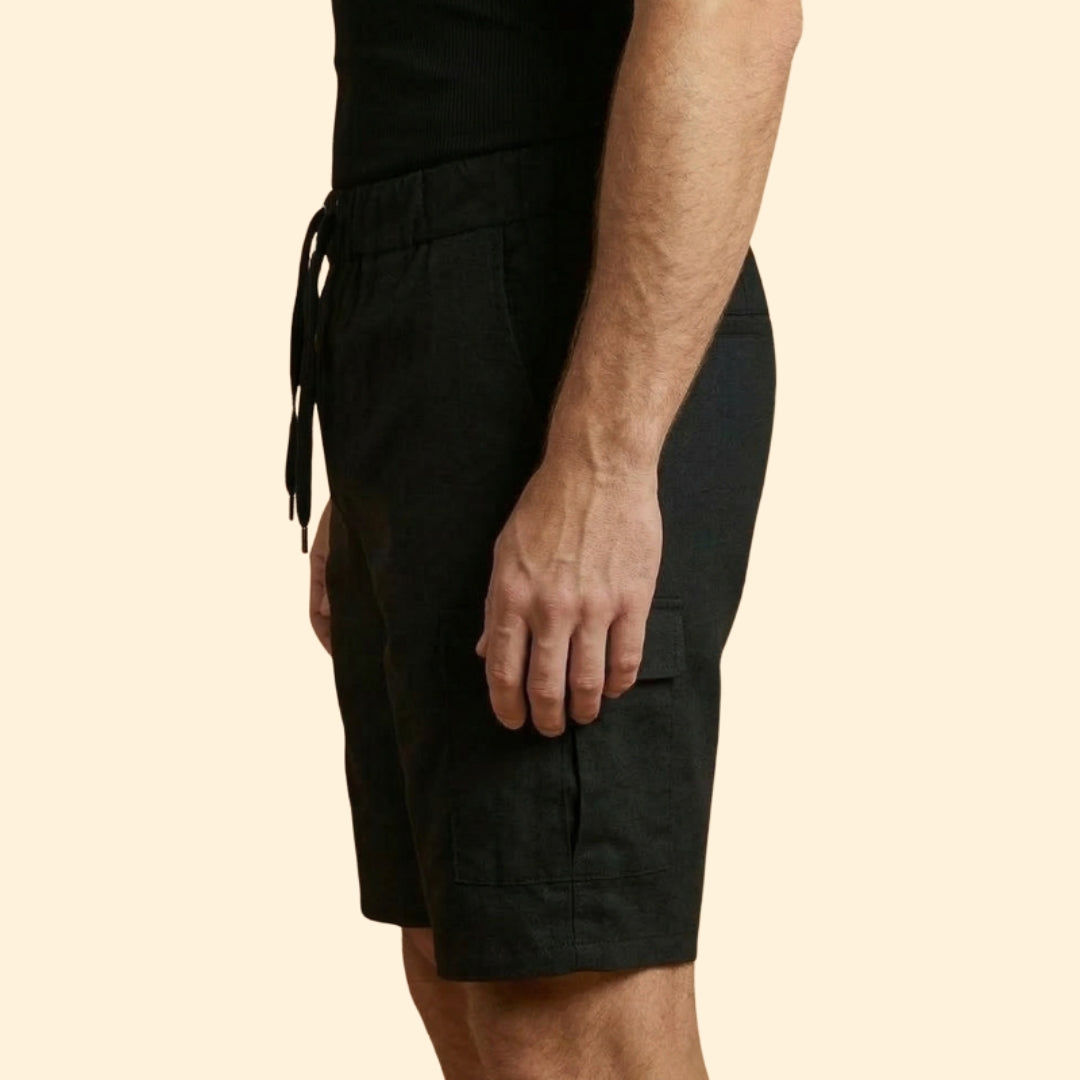 Men’s Relaxed Fit Cargo Shorts with Drawstring