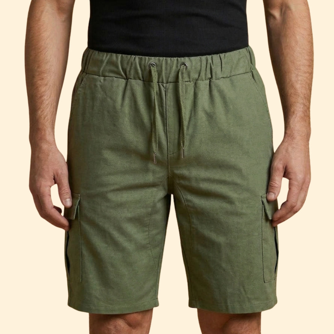 Men’s Relaxed Fit Cargo Shorts with Drawstring