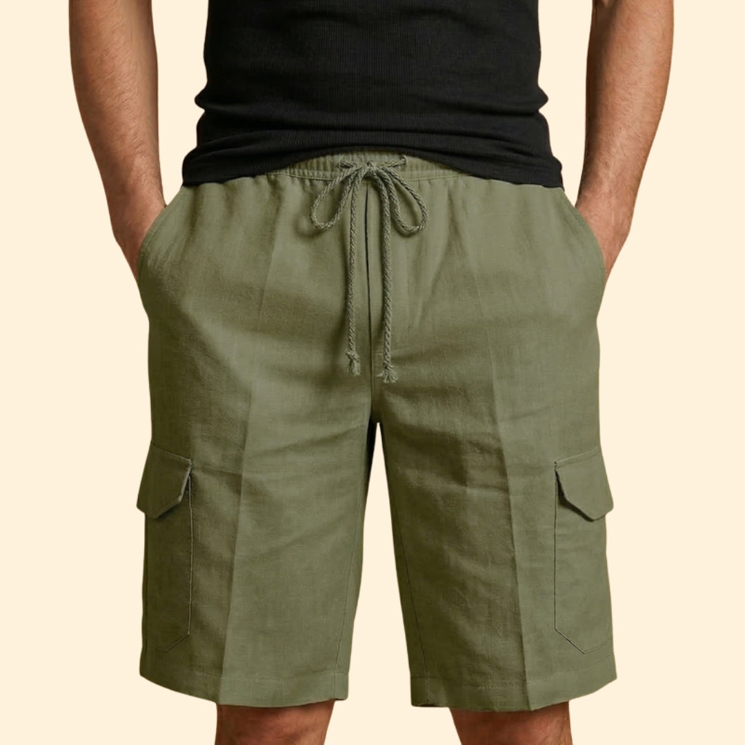 Men’s Relaxed Fit Cargo Shorts with Front Pockets