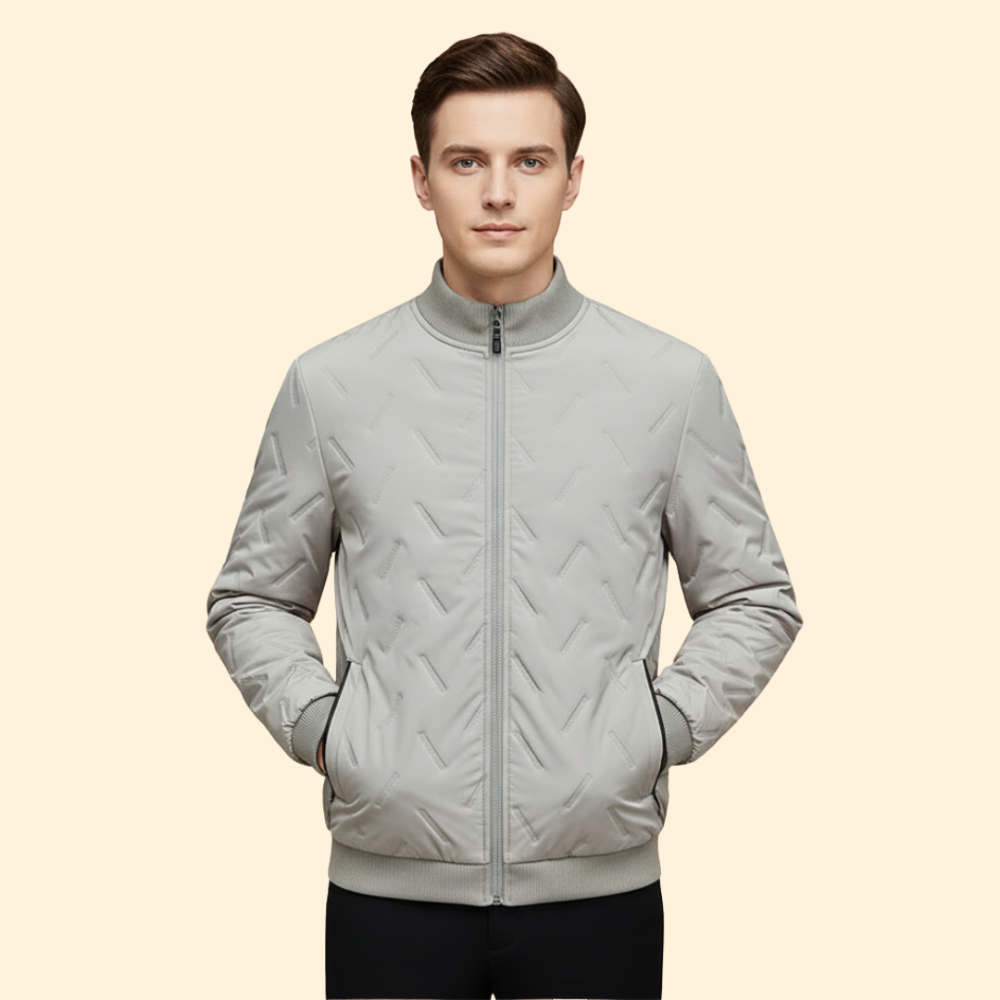 Men’s Ribbed Collar Jacket