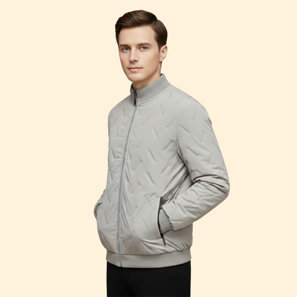 Men’s Ribbed Collar Jacket