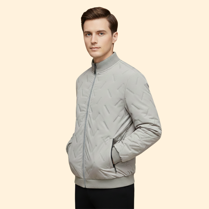 Men’s Ribbed Collar Jacket
