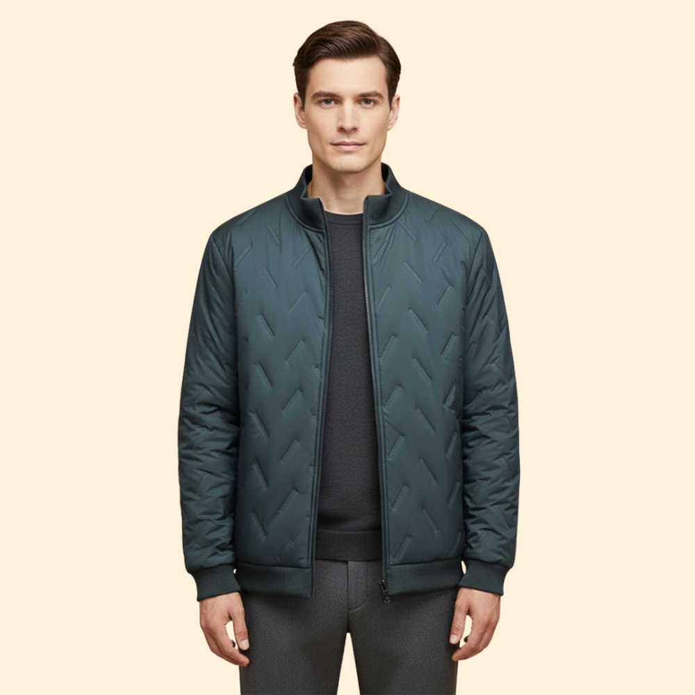 Men’s Ribbed Collar Jacket