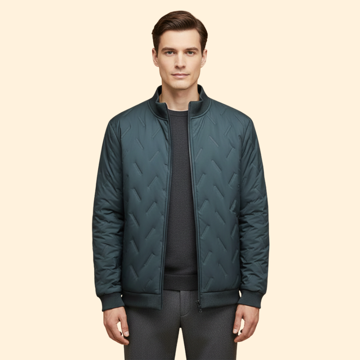 Men’s Ribbed Collar Jacket
