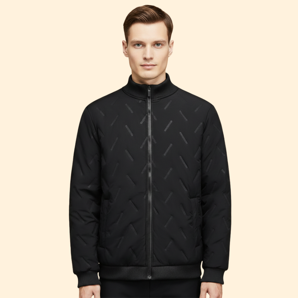Men’s Ribbed Collar Jacket