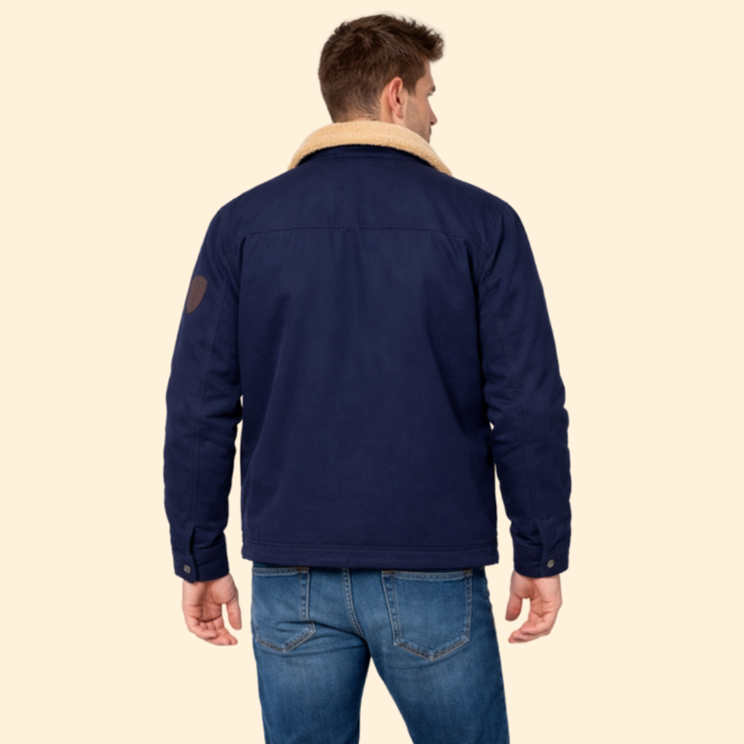 Men’s Sherpa Jacket with Structured Fit