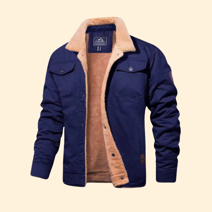 Men’s Sherpa Jacket with Structured Fit