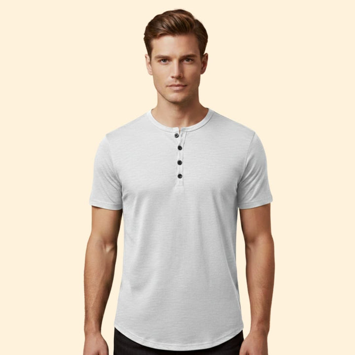 Men’s Short Sleeve Henley T-Shirt