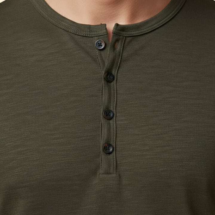 Men’s Short Sleeve Henley T-Shirt