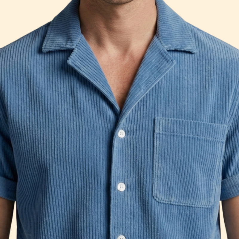 Men’s Short Sleeve Shirt with Casual Shorts