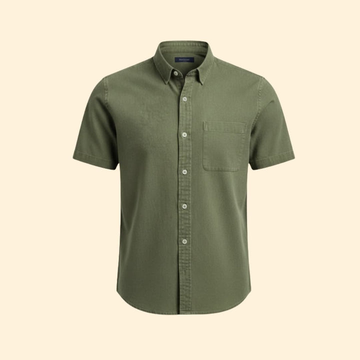 Men’s Short Sleeve Shirt with Chest Pocket