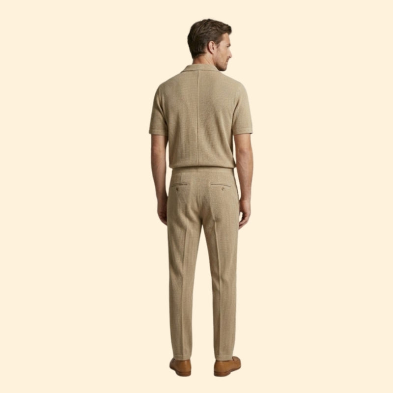 Men’s Short Sleeve Shirt with Relaxed Fit Pants