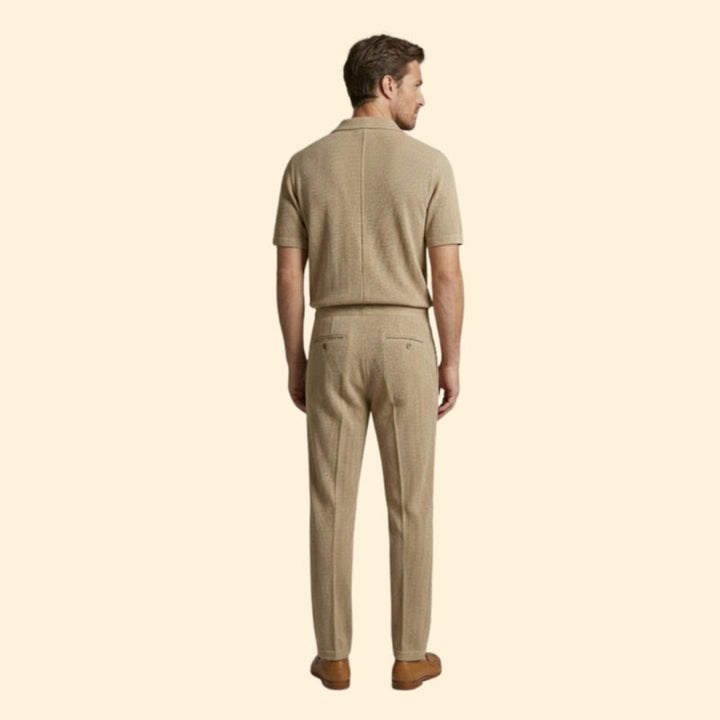 Men’s Short Sleeve Shirt with Relaxed Fit Pants