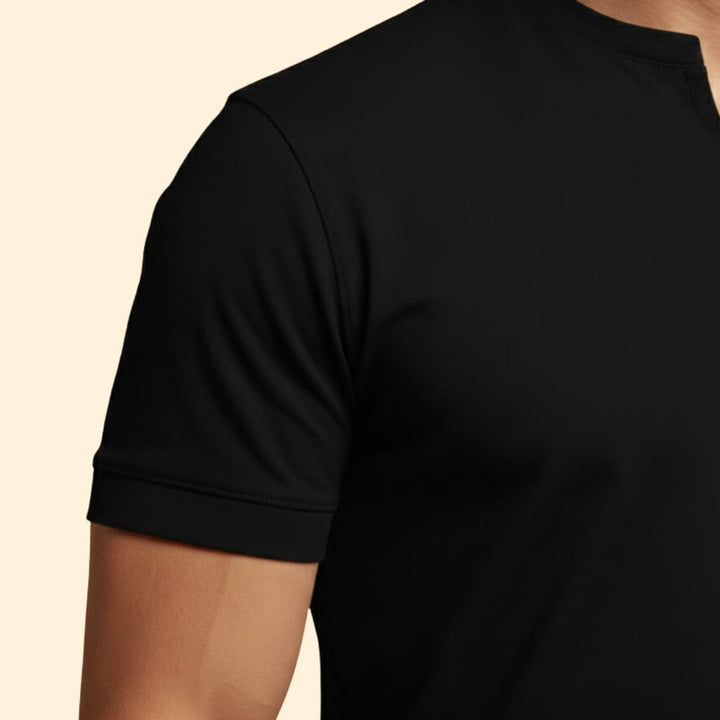 Tommy Men’s Short Sleeve Shirt with V-Neck Design