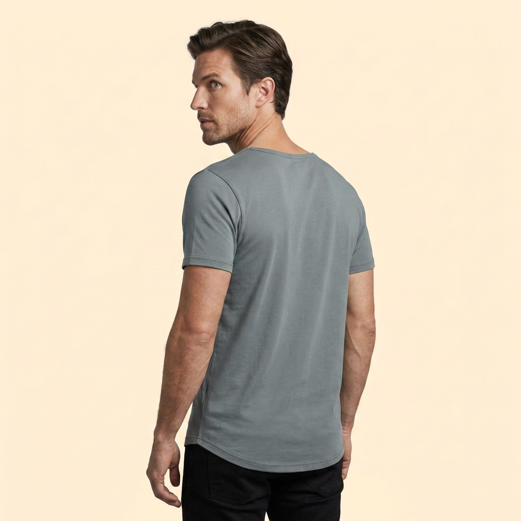 Men’s Short Sleeve V-Neck T-Shirt with Pocket