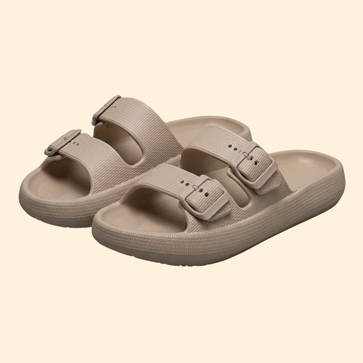 Men's Slide Sandals with Buckles