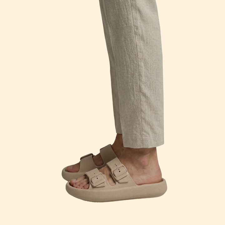 Men's Slide Sandals with Buckles