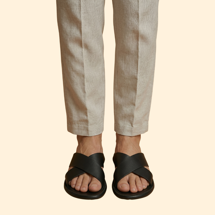 Men's Slide Sandals with Straps